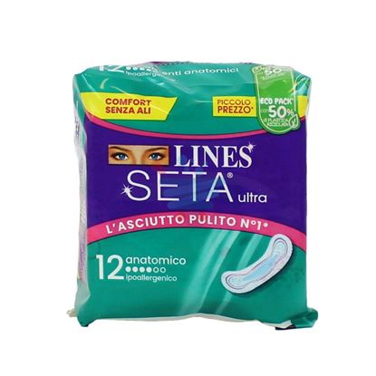LINES SETA ULTRA ASSORBENTE ANATOMICO  12PZ
