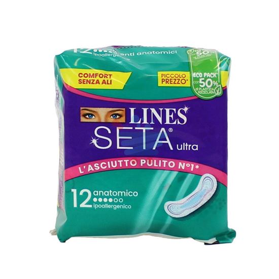 LINES SETA ULTRA ASSORBENTE ANATOMICO  12PZ