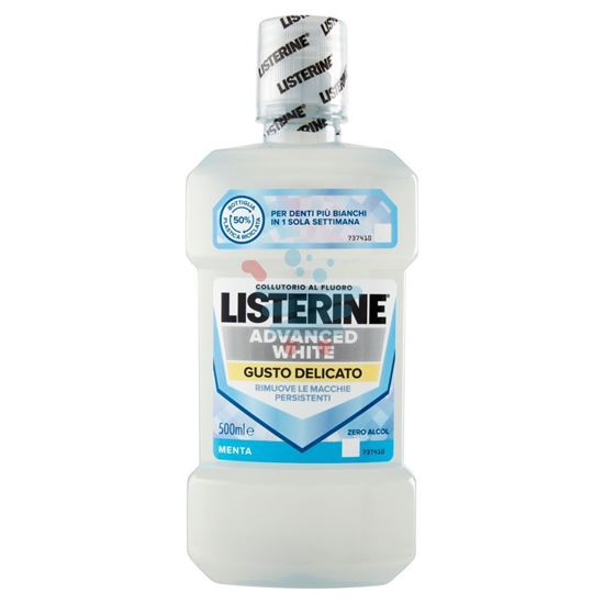 LISTERINE ADVANCED WHITE GUSTO DELICATO MENTA 500 ML