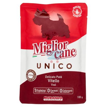MIGLIOR CANE UNICO DELICATO PATÈ VITELLO 100 G