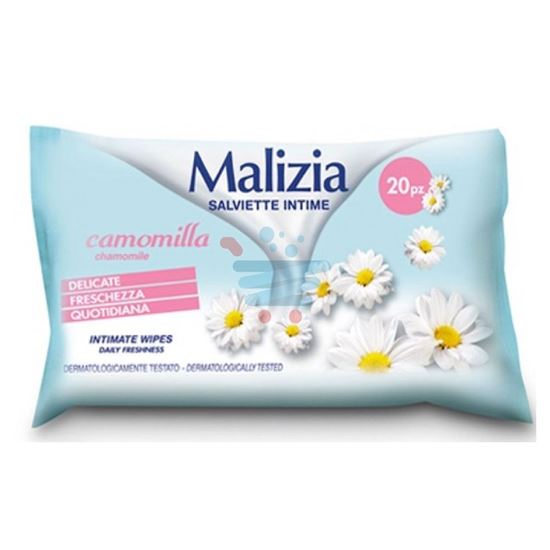 MALIZIA SALVIETTE INTIME ALLA CAMOMILLA 20PZ