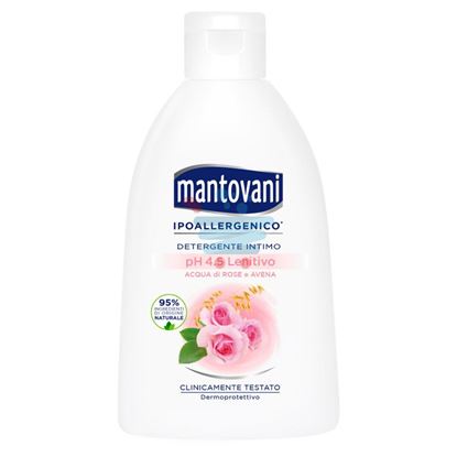 MANTOVANI DETERGENTE INTIMO LENITIVO pH 4.5 ACQUA DI ROSE E AVENA 250 ML