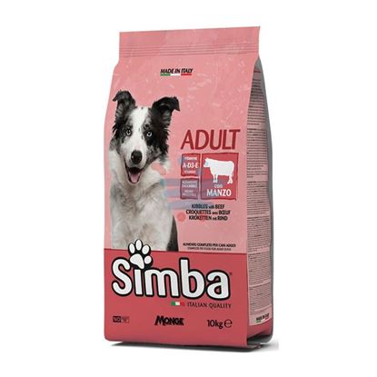 MONGE SIMBA CROCCHETTE MANZO 10KG.