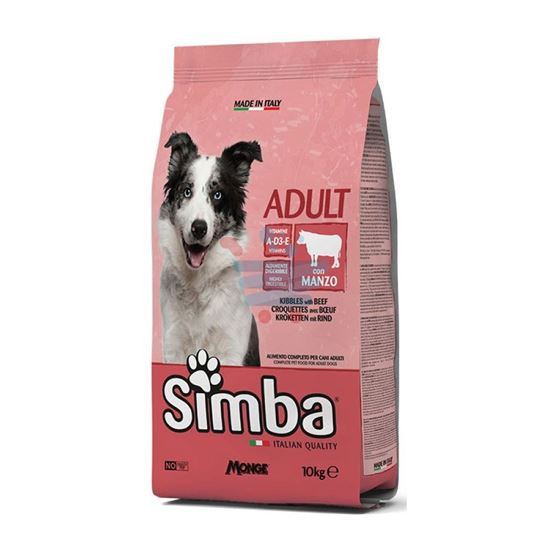 MONGE SIMBA CROCCHETTE MANZO 10KG.
