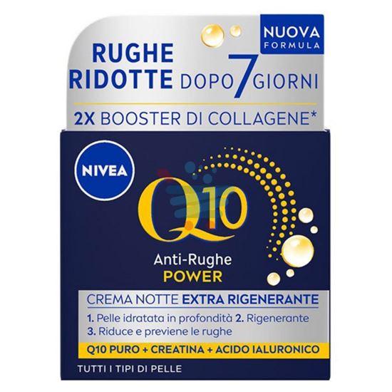 NIVEA VISO Q10 POWER CREMA ANTI-RUGHE NOTTE EXTRA RIGENERANTE PER TUTTI I TIPI DI PELLE 50 ML