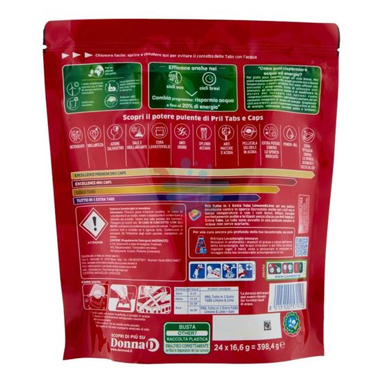 PRIL TUTTO IN 1 EXTRA TABS LIMONE LIME 24PZ 398 GR