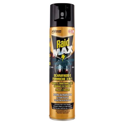 RAID AEROSOL MAX SCARAFAGGI E FORMICHE 3IN1 SPRAY INSETTICIDA 300 ML