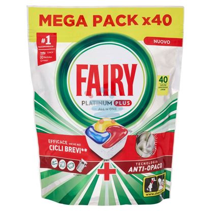 FAIRY PASTIGLIE LAVASTOVIGLIE PLATINUM PLUS ALL IN ONE 40 CAPSULE 620 GR