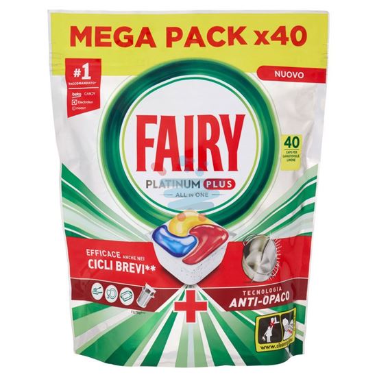 FAIRY PASTIGLIE LAVASTOVIGLIE PLATINUM PLUS ALL IN ONE 40 CAPSULE 620 GR