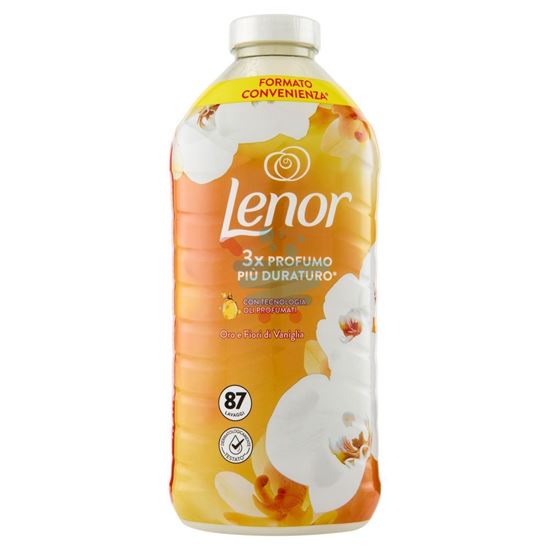 LENOR AMMORBIDENTE LAVATRICE CONCENTRATO ORO E FIORI DI VANIGLIA 87 LAVAGGI 1,827 L