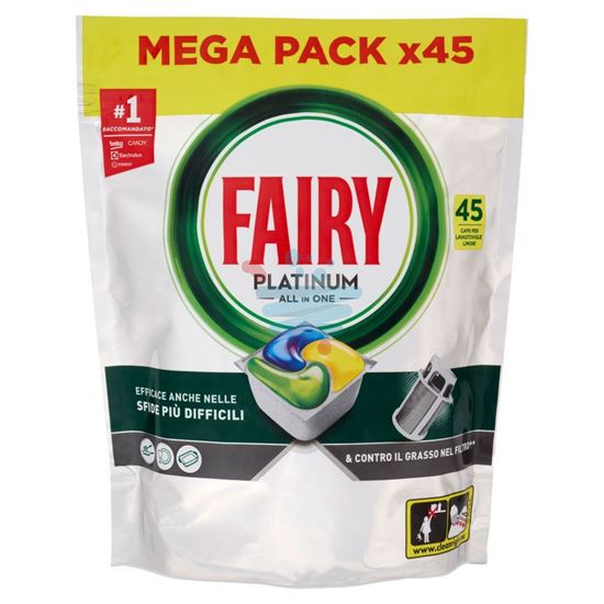 FAIRY PASTIGLIE LAVASTOVIGLIE PLATINUM ALL IN ONE LIMONE 45 CAPSULE 671 GR