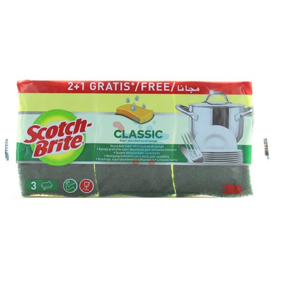 SCOTCH BRITE SPUGNA VEGETALE 2+1 PZ
