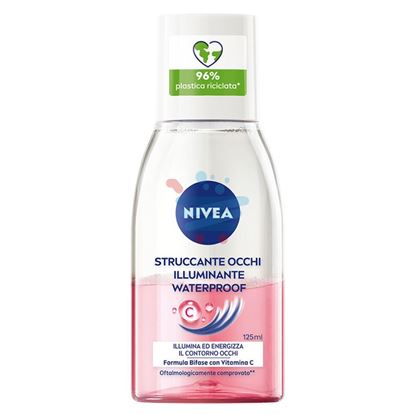 NIVEA VISO STRUCCANTE OCCHI ILLUMINANTE WATERPROOF BIFASICO ROSA 125 ML
