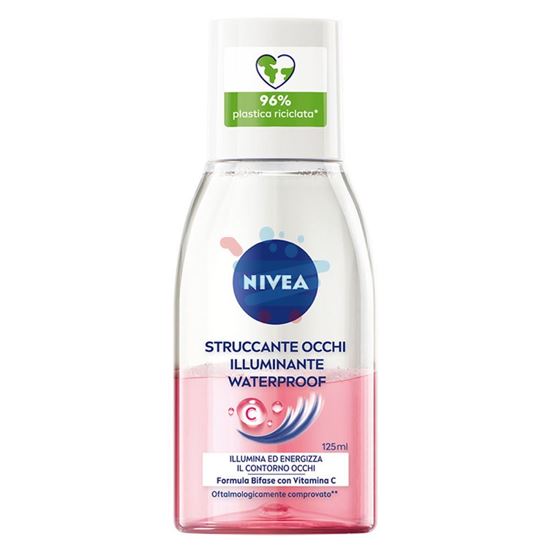 NIVEA VISO STRUCCANTE OCCHI ILLUMINANTE WATERPROOF BIFASICO ROSA 125 ML