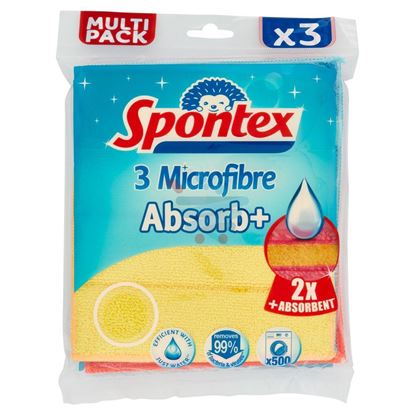 SPONTEX MICROFIBRE ABSORB+ 3 PEZZI