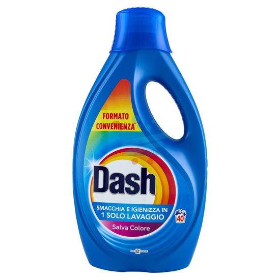 DASH DETERSIVO LIQUIDO COLORE 40 LAV. 1,8LT