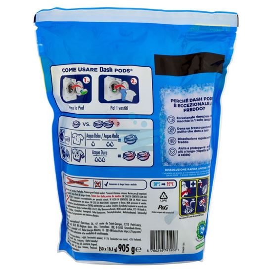 DASH PODS DETERSIVO LAVATRICE CLASSICO 50 LAVAGGI 955 GR