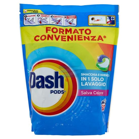DASH PODS DETERSIVO LAVATRICE COLORE 50 LAVAGGI 955 GR