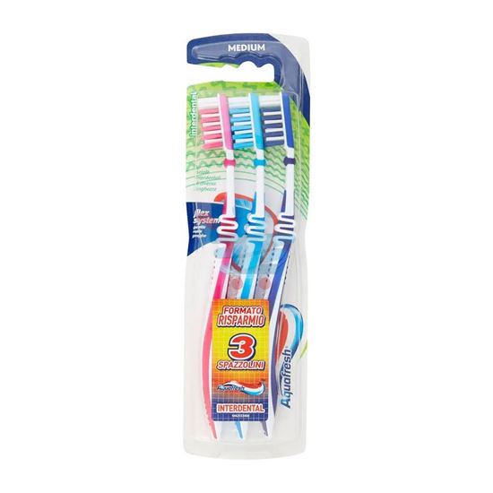 ACQUAFRESH SPAZZOLINI MEDIO FLEX CONFEZIONE DA 3PZ