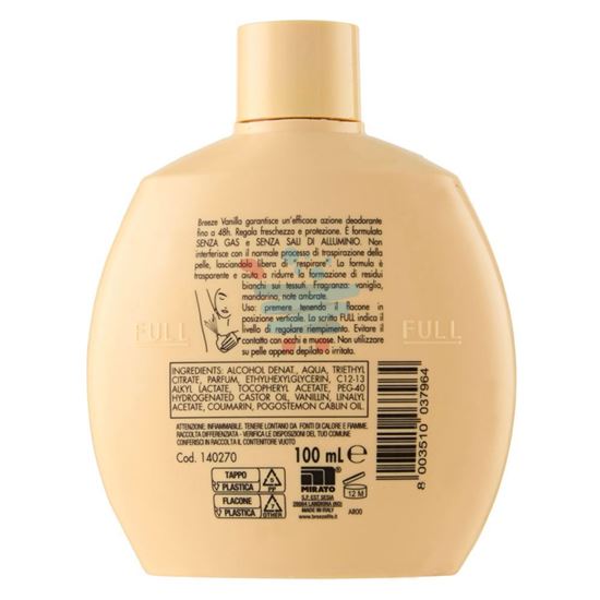BREEZE DEO SQUEEZE 48H VANILLA 100ML