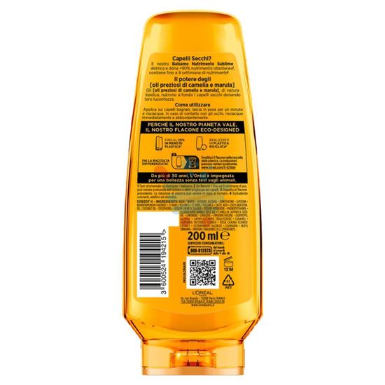 ELVIVE BALSAMO OLIO STRAORDINARIO NUTRIMENTO SUBLIME CAPELLI SECCHI 200 ML