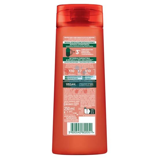 FRUCTIS SHAMPOO RIPARA & RINFORZA CAPELLI DANNEGGIATI 250 ML