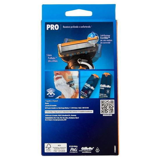 GILLETTE PROGLIDE RASOIO 5 LAME MANUAL + 2 RICARICA
