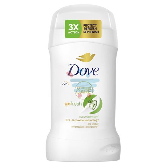 DOVE DEO STICK GO FRESH 72H CETRIOLO 50ML