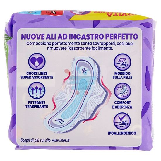 LINES PETALO BLU CON ALI ULTRASOTTILE 12PZ