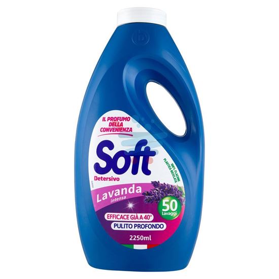 SOFT DETERSIVI LAVATRICE LIQUIDO LAVANDA 2,25LT 50LAV