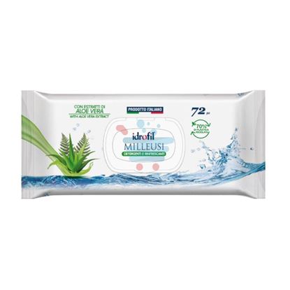 IDROFIL SALVIETTINE MILLEUSI ALOE 72PZ