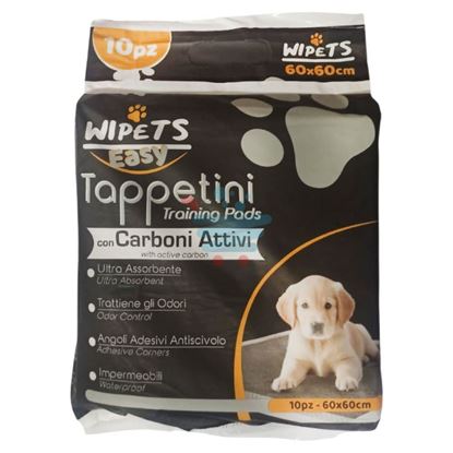 WIPETS CARBONI ATTIVI TAPPETINO PET 60X60 10PZ