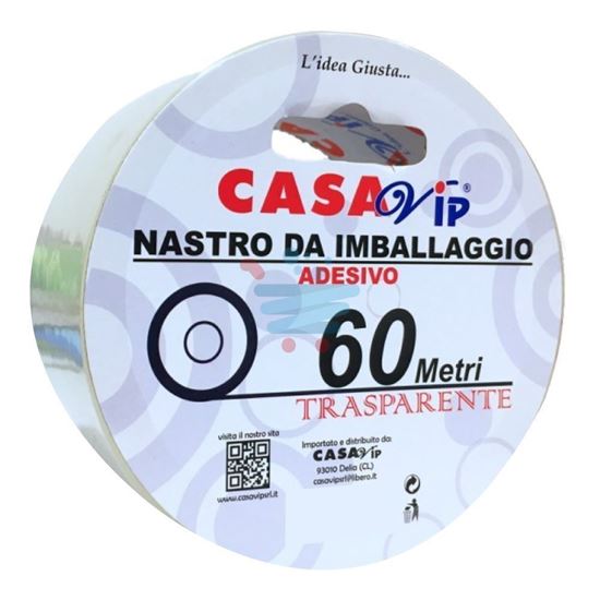 CASAVIP NASTRO IMBALLAGGIO 60MT TRASPARENTE