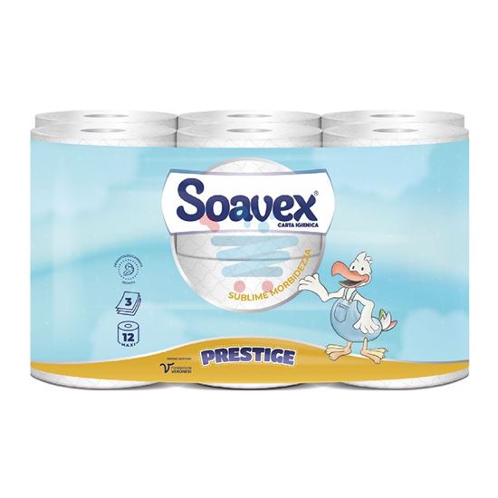 SOAVEX CARTA IGIENICA PRESTIGE  3 VELI 12 ROTOLI