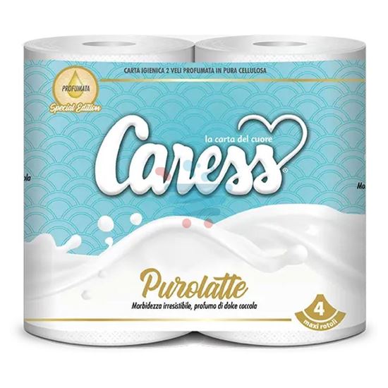 CARESS PUROLATTE CARTA IGIENICA 4 ROTOLI