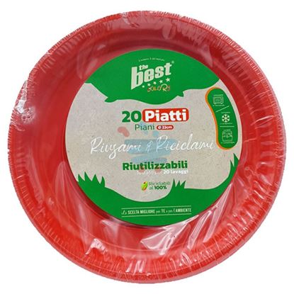 THE BEST PIATTI PIANI ROSSI 20PZ