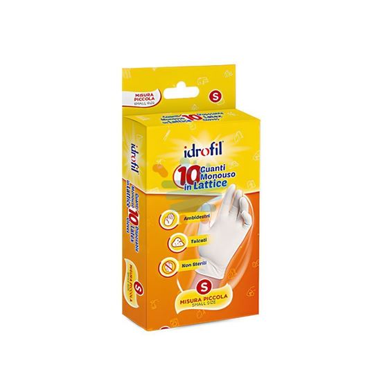 IDROFIL GUANTI IN LATTICE 10PZ MIS.S