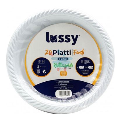 LUSSY PIATTI BIANCHI FONDI 20PZ