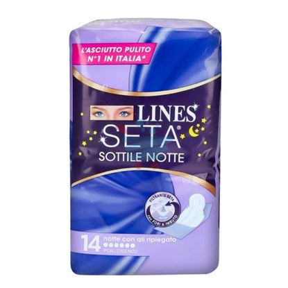 LINES SETA ASSORBENTI SOTTILI NOTTE 14PZ