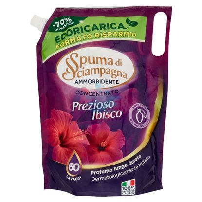 SPUMA DI SCIAMPAGNA AMMORBIDENTE ECORICA PREZIOSO IBISCO 60 LAVAGGI 1.2LT