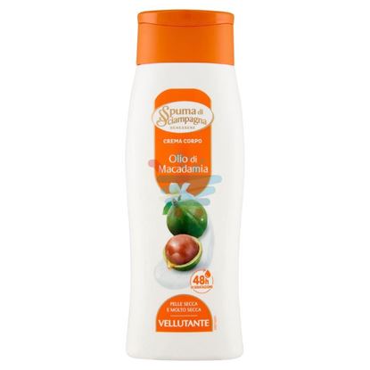 SPUMA DI SCIAMPAGNA CREMA FLUIDA VELLUTANTE CON OLIO DI MACADAMIA 250ML