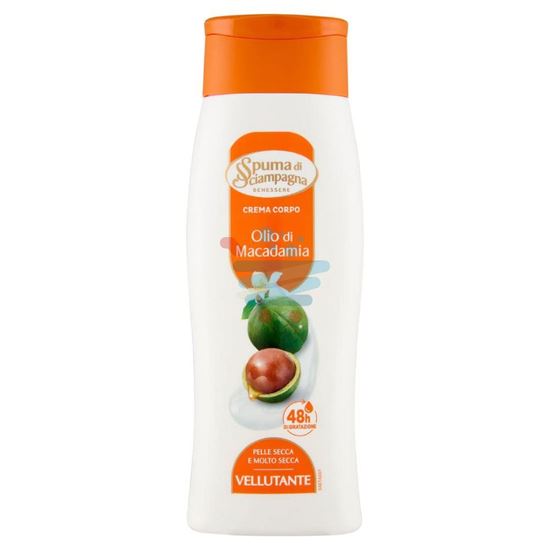 SPUMA DI SCIAMPAGNA CREMA FLUIDA VELLUTANTE CON OLIO DI MACADAMIA 250ML