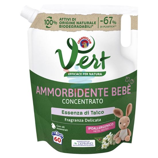VERT BEBE' AMMORBIDENTE CONCENTRATO ESSENZA DI TALCO BUSTA 60 LAVAGGI
