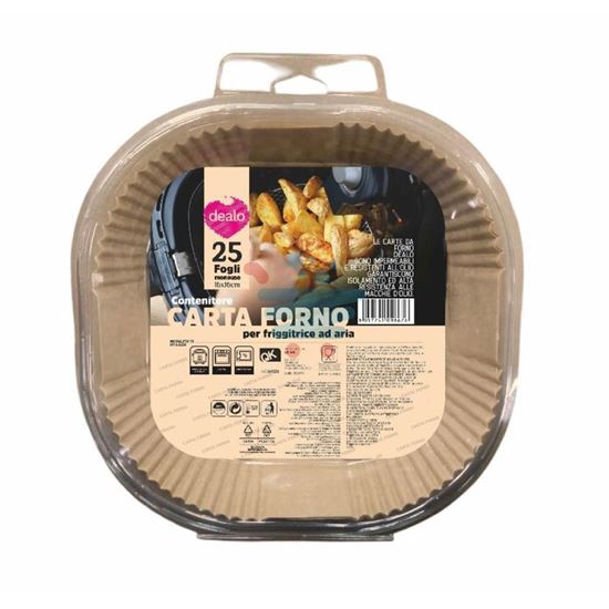 Close-up foglio carta forno monouso Dealo resistente all'olio