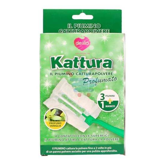 Kit completo Dealo piumino elettrostatico cattura polvere con manico e ricariche