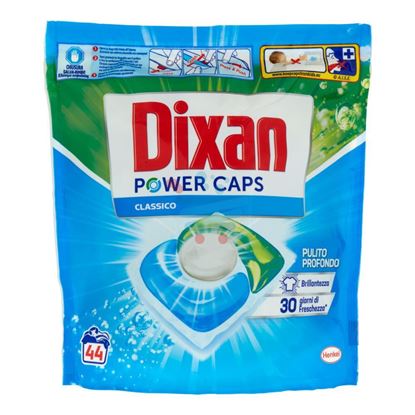 Confezione 44 capsules Dixan Power Caps Classico detersivo pre-dosato lavatrice con tecnologia Pulito Profondo