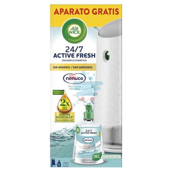 Kit Air Wick Active Fresh Nenuco con diffusore automatico base e ricarica da 250 ml