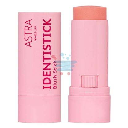 Texture cremosa e sfumabile del blush stick Astra Identistick Peach Persona