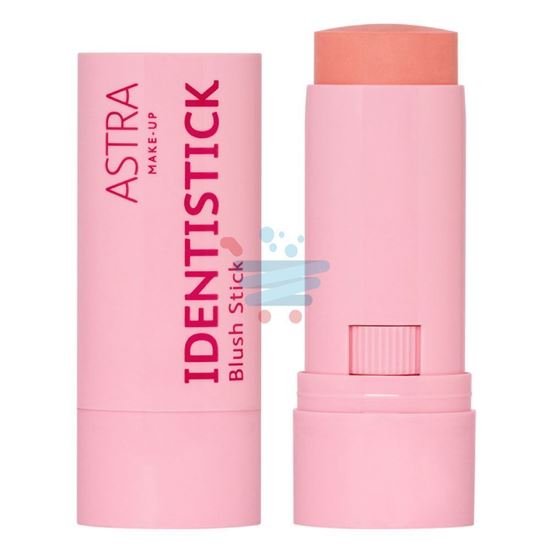 Texture cremosa e sfumabile del blush stick Astra Identistick Peach Persona