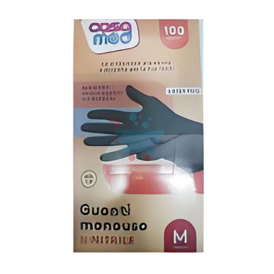 Confezione Casamed guanti in nitrile nero monouso da 100 pezzi